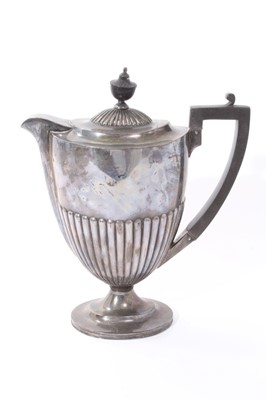 Lot 207 - Silver hot water jug