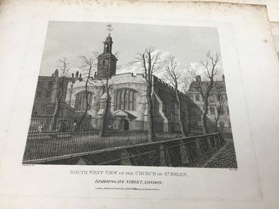Lot 134 - Collection of 18th / 19th century engravings, predominantly London Churches