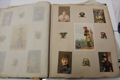 Lot 1133 - Two early 20th century Scrap Albums containing large and small scraps, Royalty, military, sport etc.