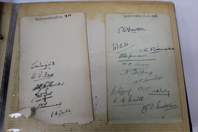 Lot 1179 - Autographs cricket selection mostly 1920s-1930s period