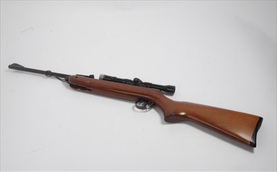 Lot 804 - BSA Meteor .177 Calibre air rifle, together with an A.S.I. 4x 15 scope