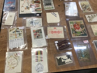Lot 1079 - A good selection of Victorian and later advertising ephemera. Including Pears Soap, Sunlight soap, Nestles, Chivers, Coat's Threads, Colman's Mustard, Huntley and Palmers and others. Calendars, N...