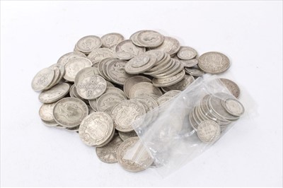 Lot 300 - G.B. mixed pre-1920s silver coinage (N.B. estimated face value £11.52½), small quantity of Victoria & Edward VII (qty)