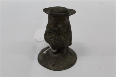 Lot 1924 - Victorian table lighter/vesta holder in the form of a gentleman