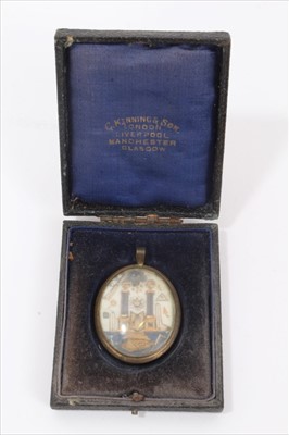 Lot 167 - Scarce early 19th century Prisoner of War Work, Masonic Jewel