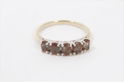 Lot 158 - Tanzanite ring and cameo brooch