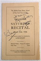 Lot 2404 - Autographs - Benjamin Britten, composer and...