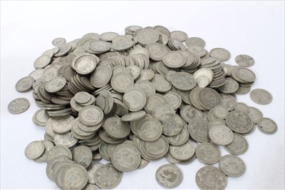 Lot 320 - G.B. mixed pre-1947 silver coinage (estimated face value £50.00) (qty)