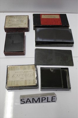 Lot 1808 - Collection of glass negatives including domestic scenes and a collection relating to radio telegraphy