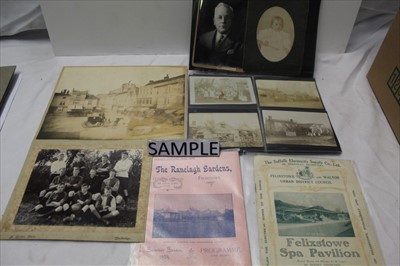 Lot 1098 - A Collection of Suffolk related Victorian and later ephemera