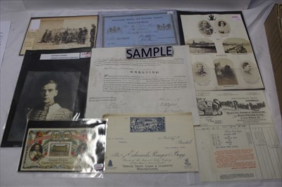 Lot 1103 - A selection of mixed ephemera including Royalty Souvenirs and photographs