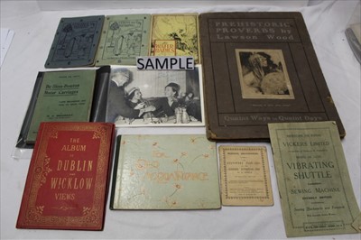 Lot 1105 - A box of mixed ephemera including advertising, photographs