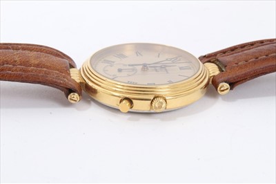 Lot 111 - Longines Quartz calendar wristwatch with papers