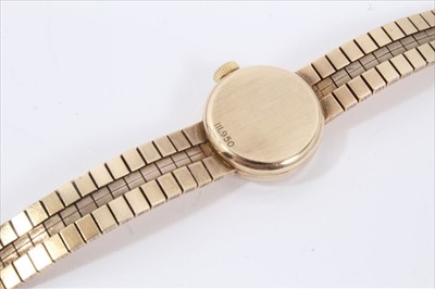 Lot 112 - Ladies 9ct Gold Eterna Wristwatch in original box