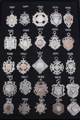 Lot 82 - Collection of twenty five Victorian and later silver watch fobs