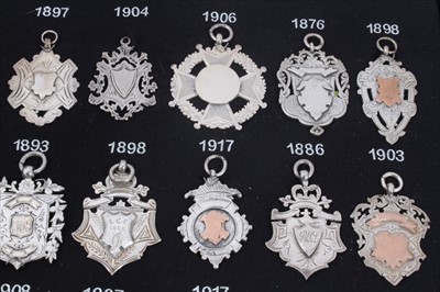 Lot 82 - Collection of twenty five Victorian and later silver watch fobs