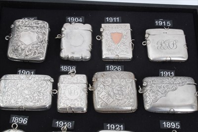 Lot 84 - Collection of twenty Victorian and later silver Vesta cases