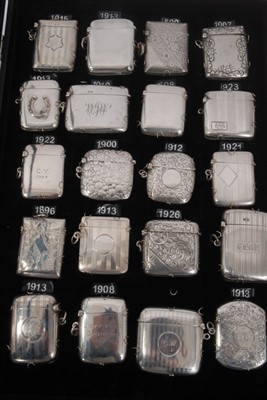 Lot 86 - Collection of twenty Victorian and later silver Vesta cases