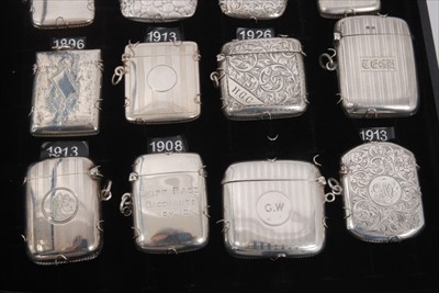 Lot 86 - Collection of twenty Victorian and later silver Vesta cases