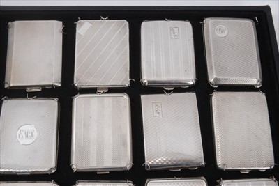 Lot 102 - Collection of twenty early 20th century silver match book holders