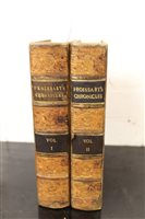 Lot 2514 - Books: Froissart Chronicles of England, France...