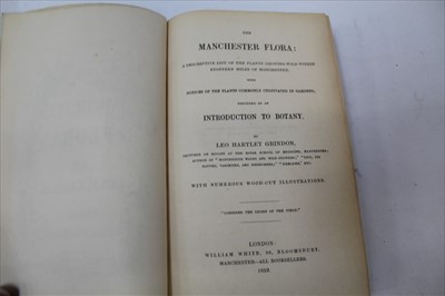 Lot 1254 - Leo Grindon - The Manchester Flora, 1859, together with collection of natural history books