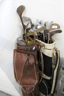 Lot 1982 - Collection of thirty three vintage golf clubs