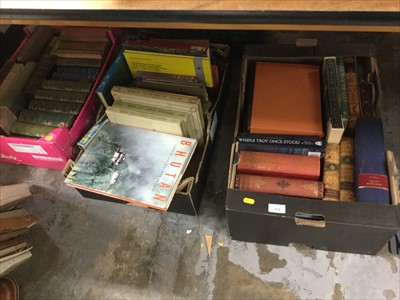 Lot 312 - Three boxes of mixed modern and antiquarian books