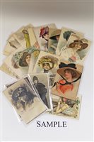 Lot 2548 - Postcard loose selection - artist-drawn...