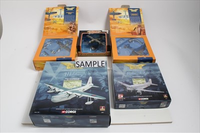 Lot 1368 - Corgi aviation archive boxed selection including larger models (17) plus 2 Motormax models