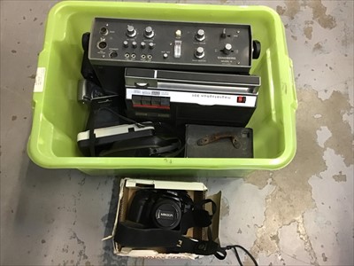 Lot 514 - Group cameras, lenses, reel to reel and accessories