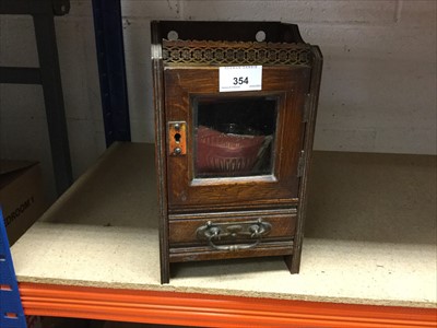 Lot 354 - Edwardian smoker's cabinet