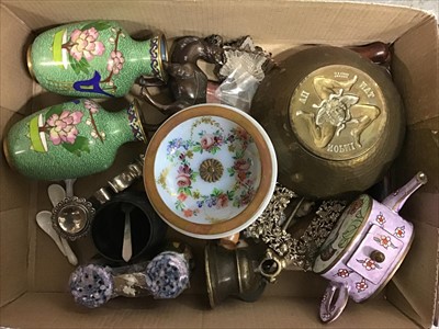 Lot 531 - Lot of corkscews, cloisonné etc