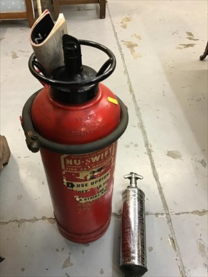 Lot 551 - Vintage fire extinguisher and another