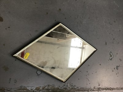 Lot 553 - Navette form mirror