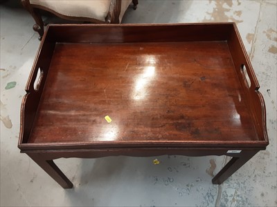 Lot 895 - Butler’s tray on stand