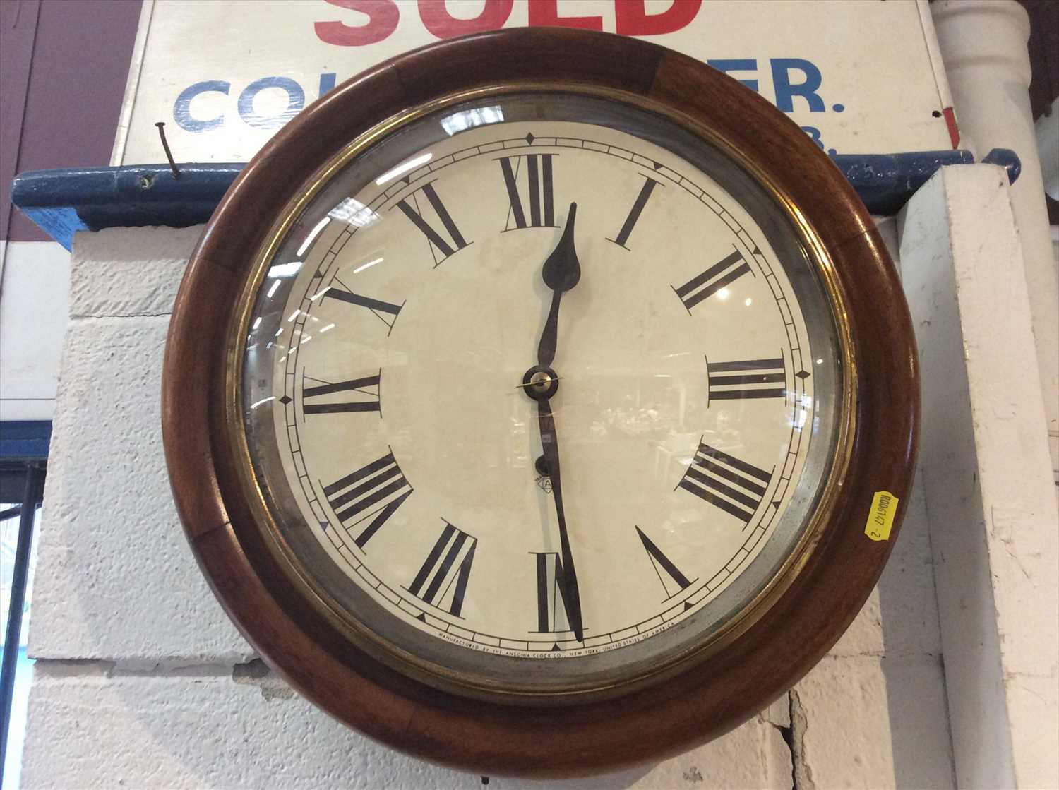 Lot 413 - Ansonia Post Office Wall Clock