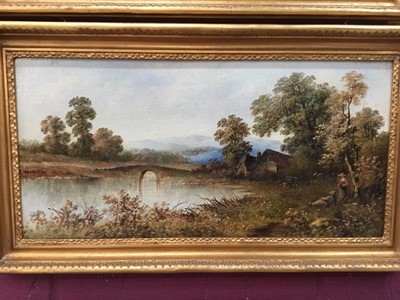 Lot 930 - Pair of late 19th/early 20th century English School oils on canvas - river views