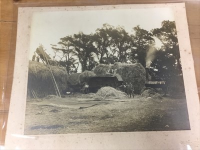 Lot 136 - Early 20th century photograph depicting a harvest scene