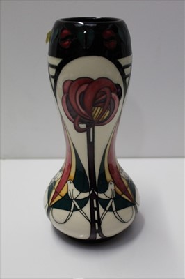 Lot 935 - Contemporary Moorcroft pottery vase dated 2006 with box