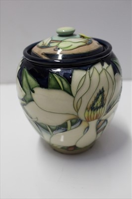 Lot 932 - Contemporary Moorcroft pottery ginger jar and cover dated 2003 with box