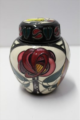 Lot 931 - Contemporary Moorcroft potter ginger jar and cover dated 2006 with box.