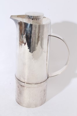 Lot 265 - Swedish silver "Thermos" flask and cover, mark for WA Bolin.