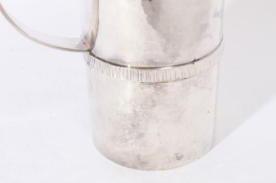 Lot 265 - Swedish silver "Thermos" flask and cover, mark for WA Bolin.
