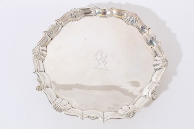 Lot 266 - George II silver salver