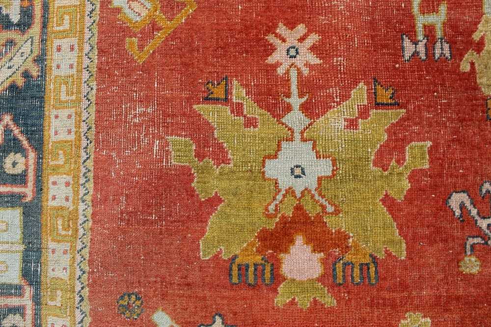 Lot 1362 - Rare Turkish Ushak type carpet