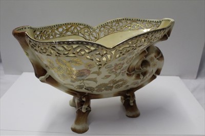 Lot 919 - Late 19th / early 20th century Hungarian shell shaped ceramic table centrepiece