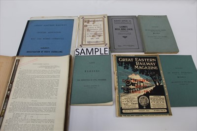 Lot 1115 - Railway ephemera in a box