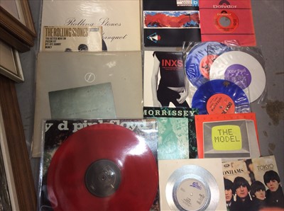 Lot 447 - Selection of vinyl records to include Depeche Mode, Bon Jovi, Rolling Stones etc