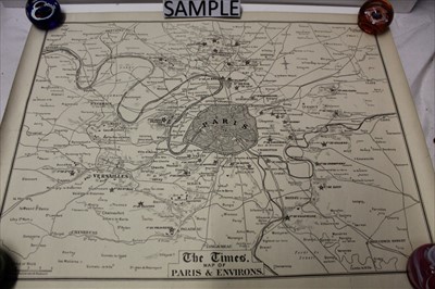 Lot 1117 - A selection of Ordinance Survey Maps including Rochford 1874, Thames from Thurrock to Rotherhithe 1844, England, Wales and Part of Scotland, Stanford 1881 London & Its Environs, London Post Office...